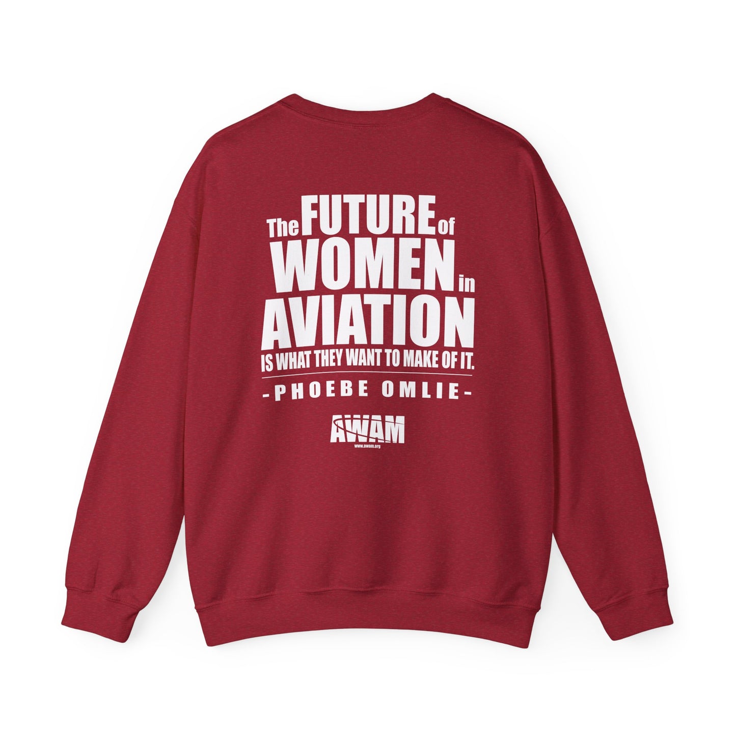 Crewneck Sweatshirt - AWAM logo on dark fabric