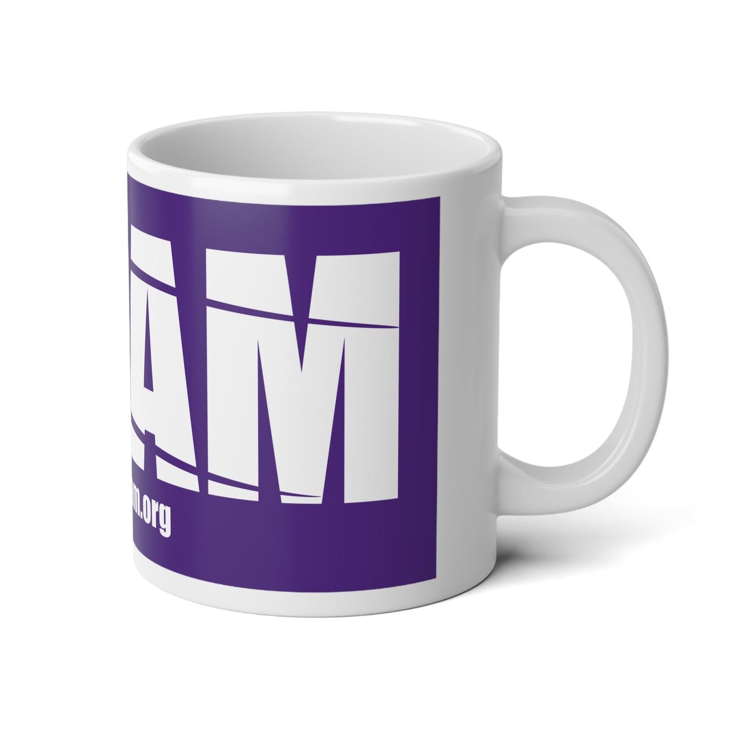 Big Freakin' Mug (20 oz) - AWAM logo on purple