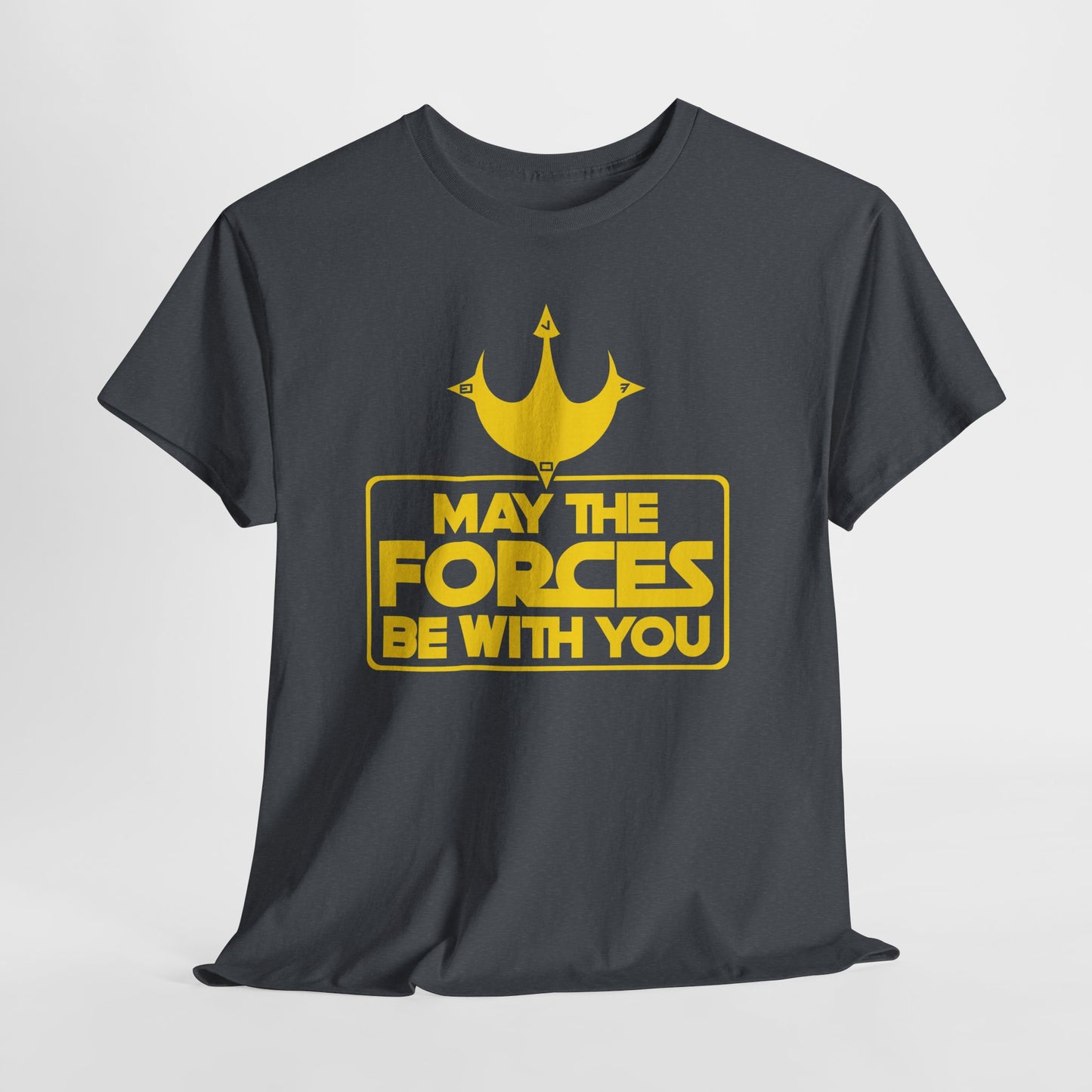 Unisex Graphic Tee - May the Forces Be With You (dark shirt design)