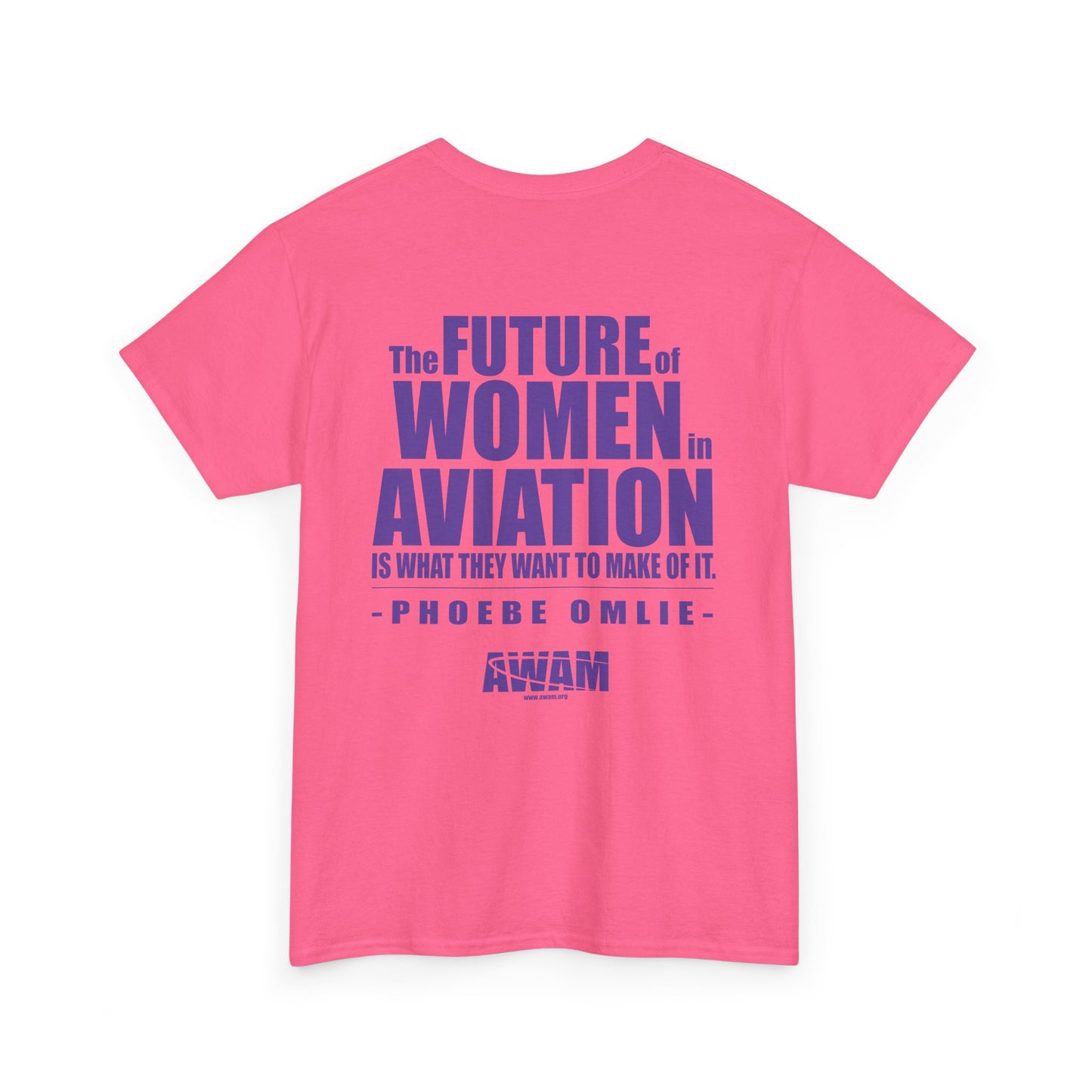 Unisex Heavy Cotton Tee - AWAM Logo on light fabric