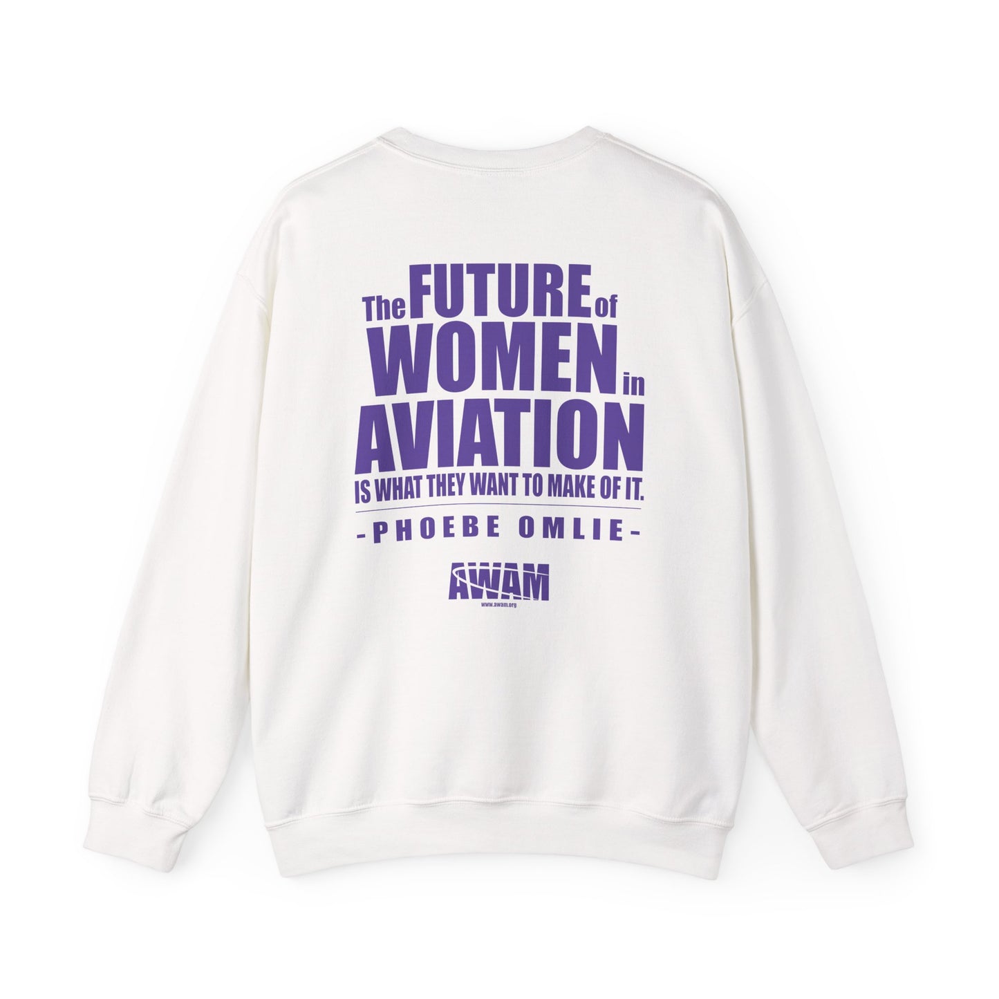 Crewneck Sweatshirt - AWAM logo on light fabric