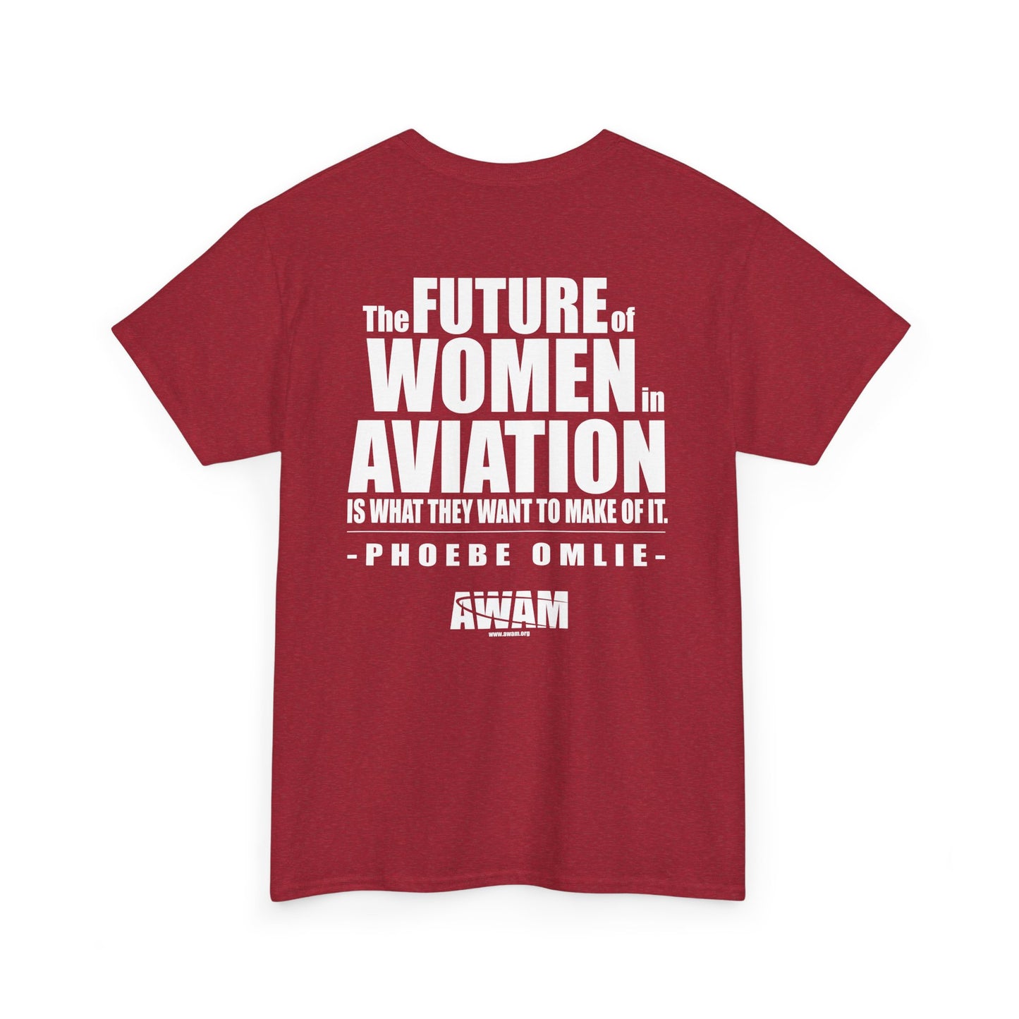 Unisex Heavy Cotton Tee - AWAM Logo on dark fabric