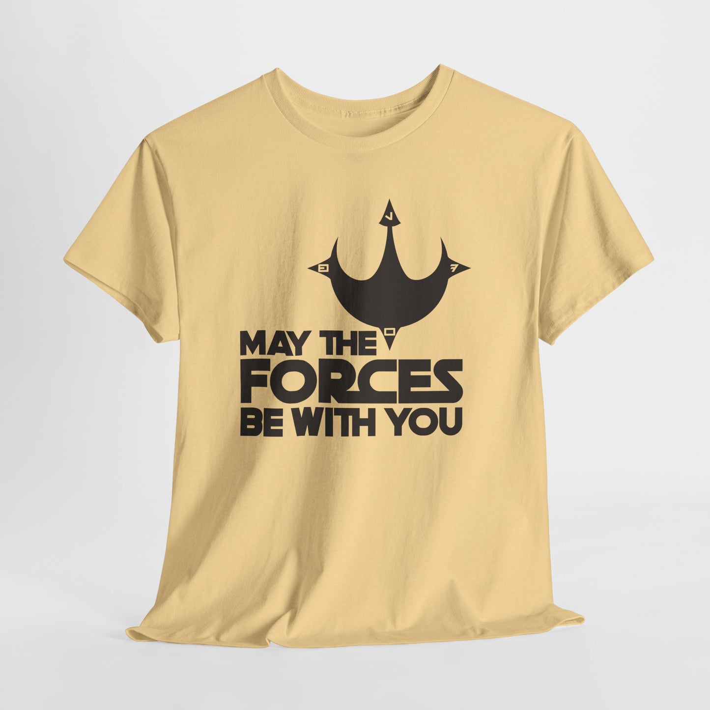 Unisex Graphic Tee - May the Forces Be With You (no box) (light shirt design)