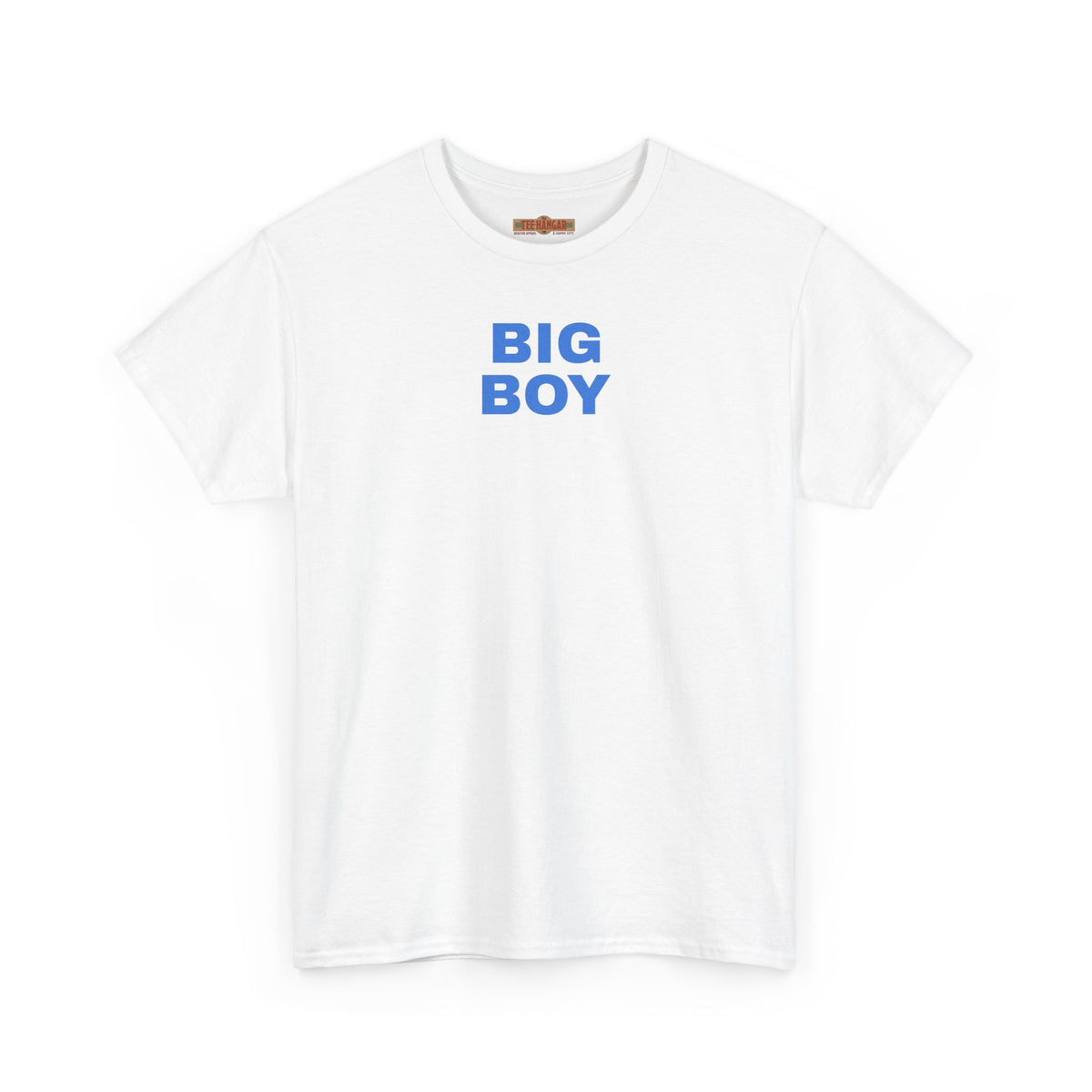 Big Boy T-Shirt — Minimal Blue Text Graphic Tee