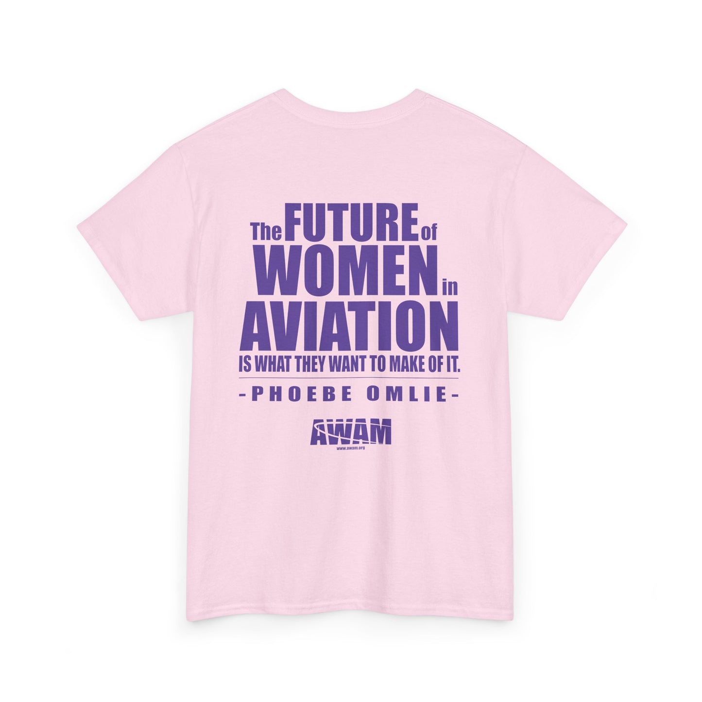Unisex Heavy Cotton Tee - AWAM Logo on light fabric