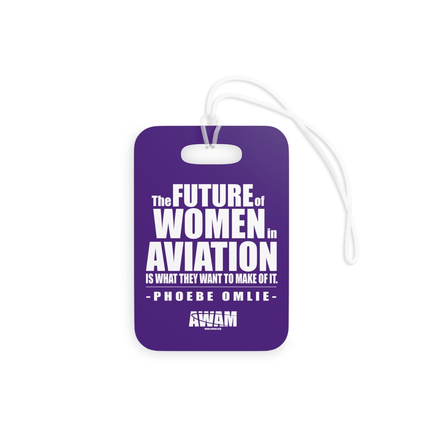 Luggage Tags - AWAM logo on purple