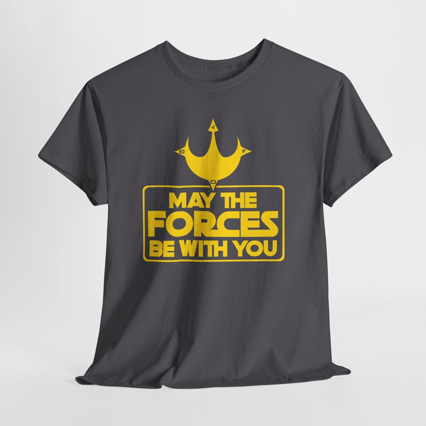 Unisex Graphic Tee - May the Forces Be With You (dark shirt design)