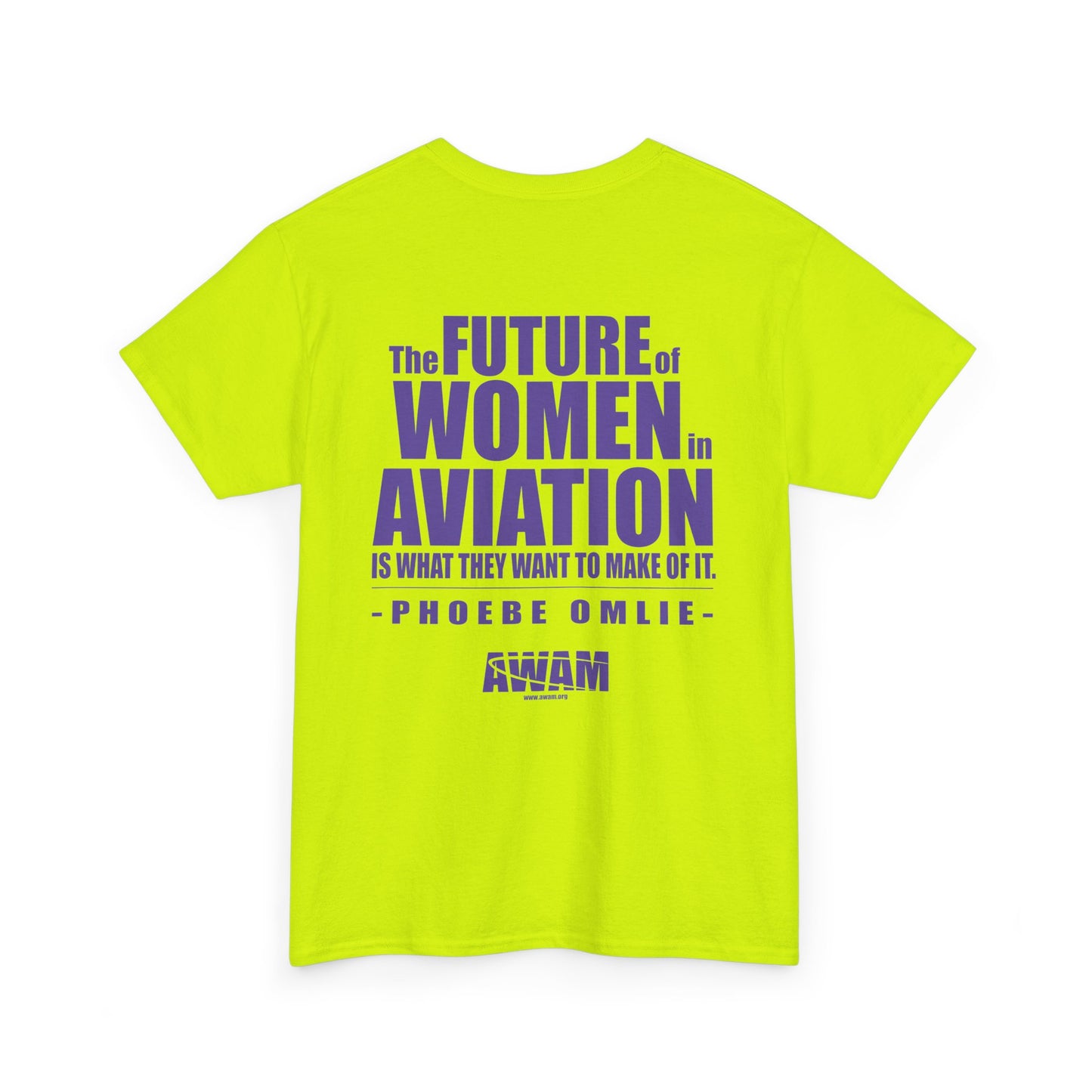 Unisex Heavy Cotton Tee - AWAM Logo on light fabric