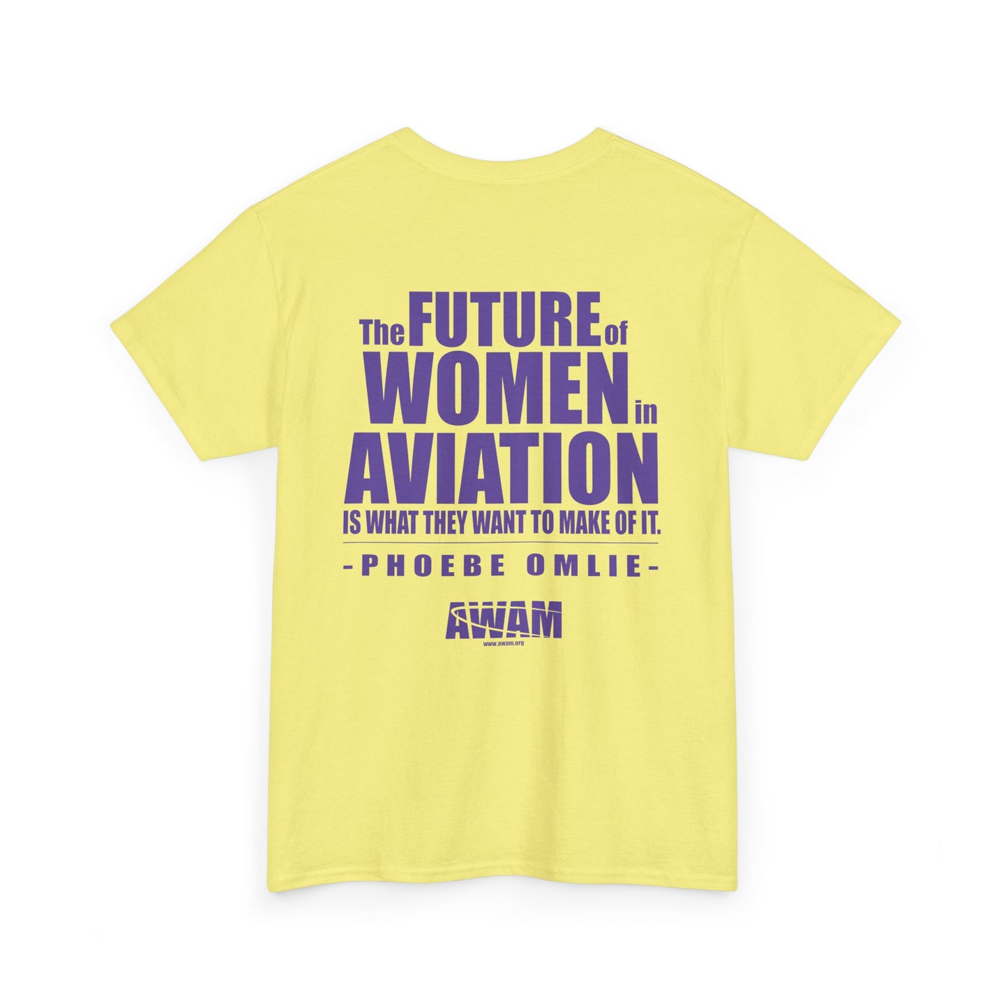 Unisex Heavy Cotton Tee - AWAM Logo on light fabric