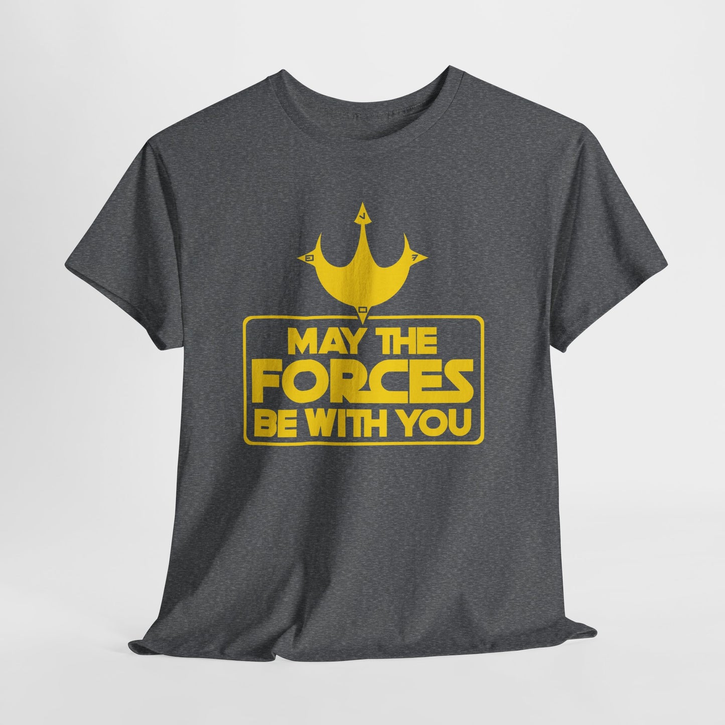 Unisex Graphic Tee - May the Forces Be With You (dark shirt design)