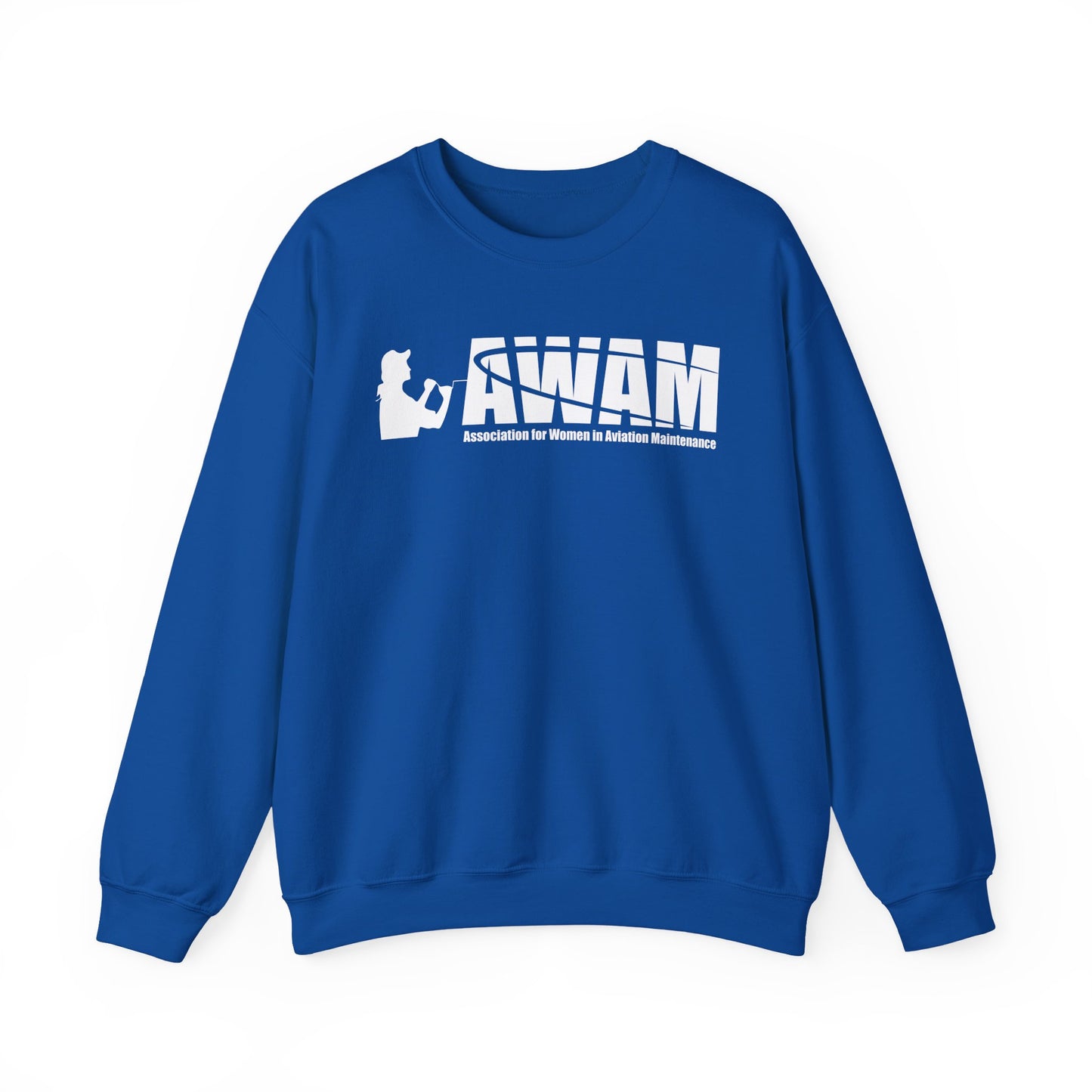 Crewneck Sweatshirt - AWAM logo on dark fabric