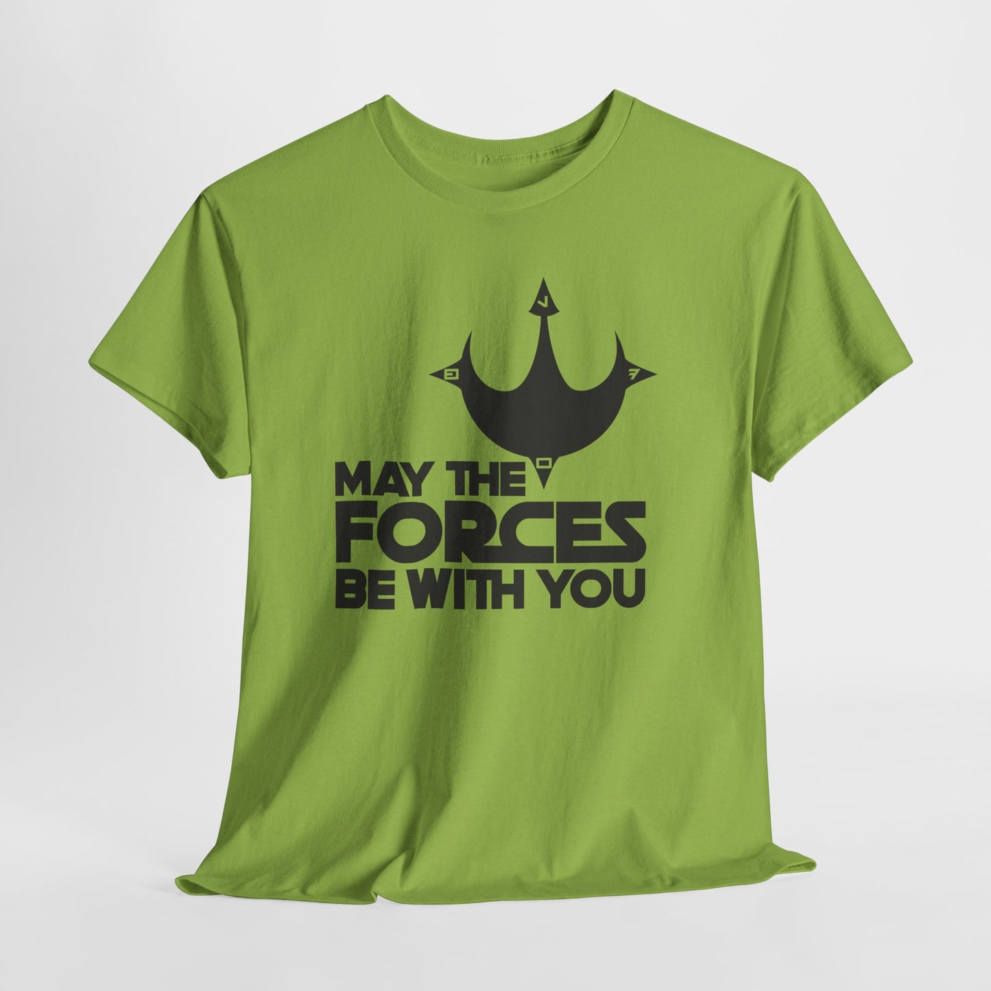 Unisex Graphic Tee - May the Forces Be With You (no box) (light shirt design)