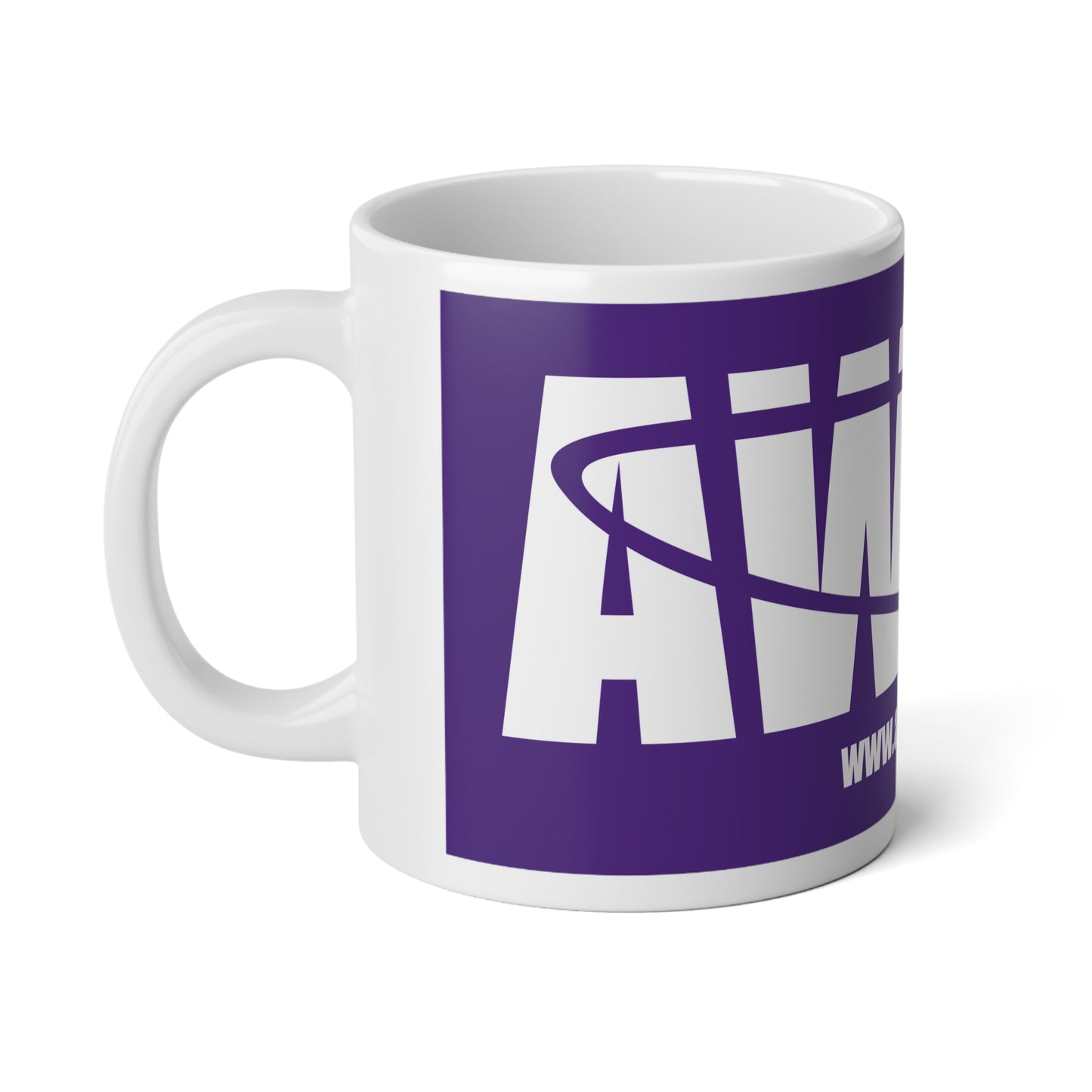 Big Freakin' Mug (20 oz) - AWAM logo on purple
