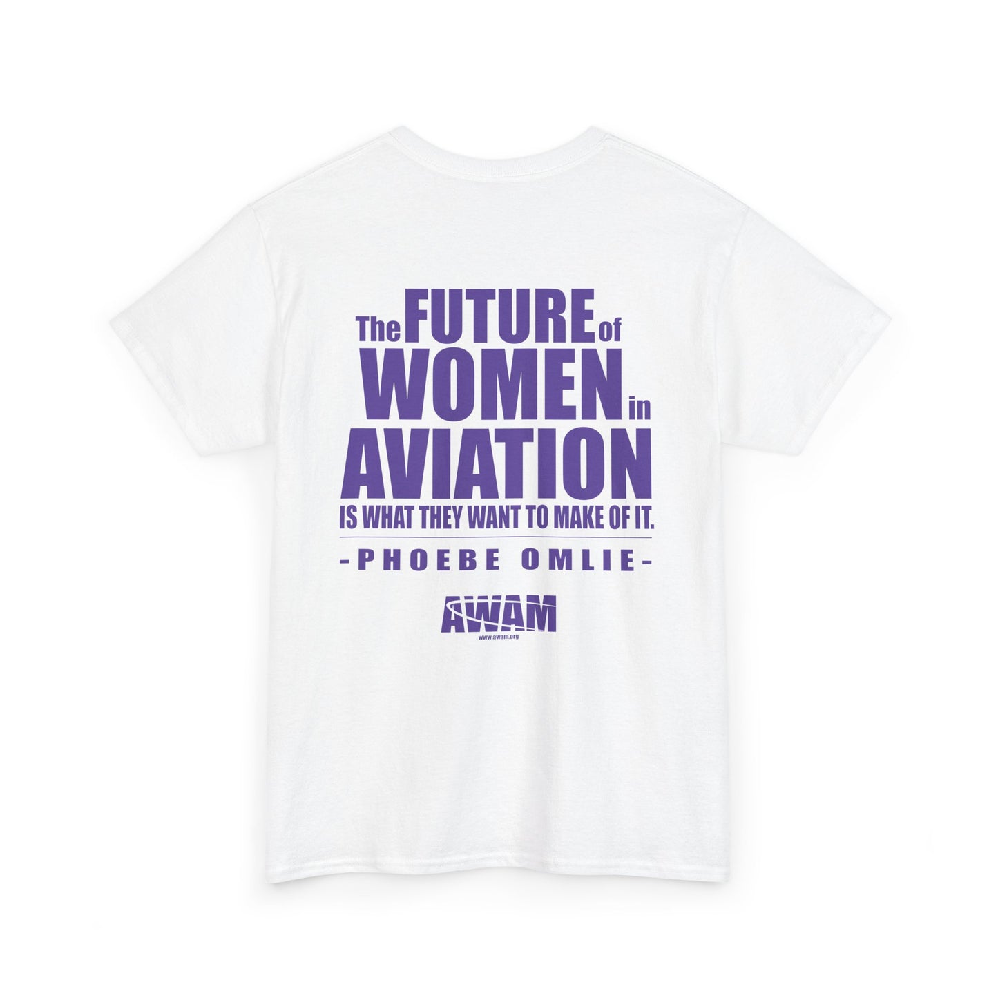 Unisex Heavy Cotton Tee - AWAM Logo on light fabric