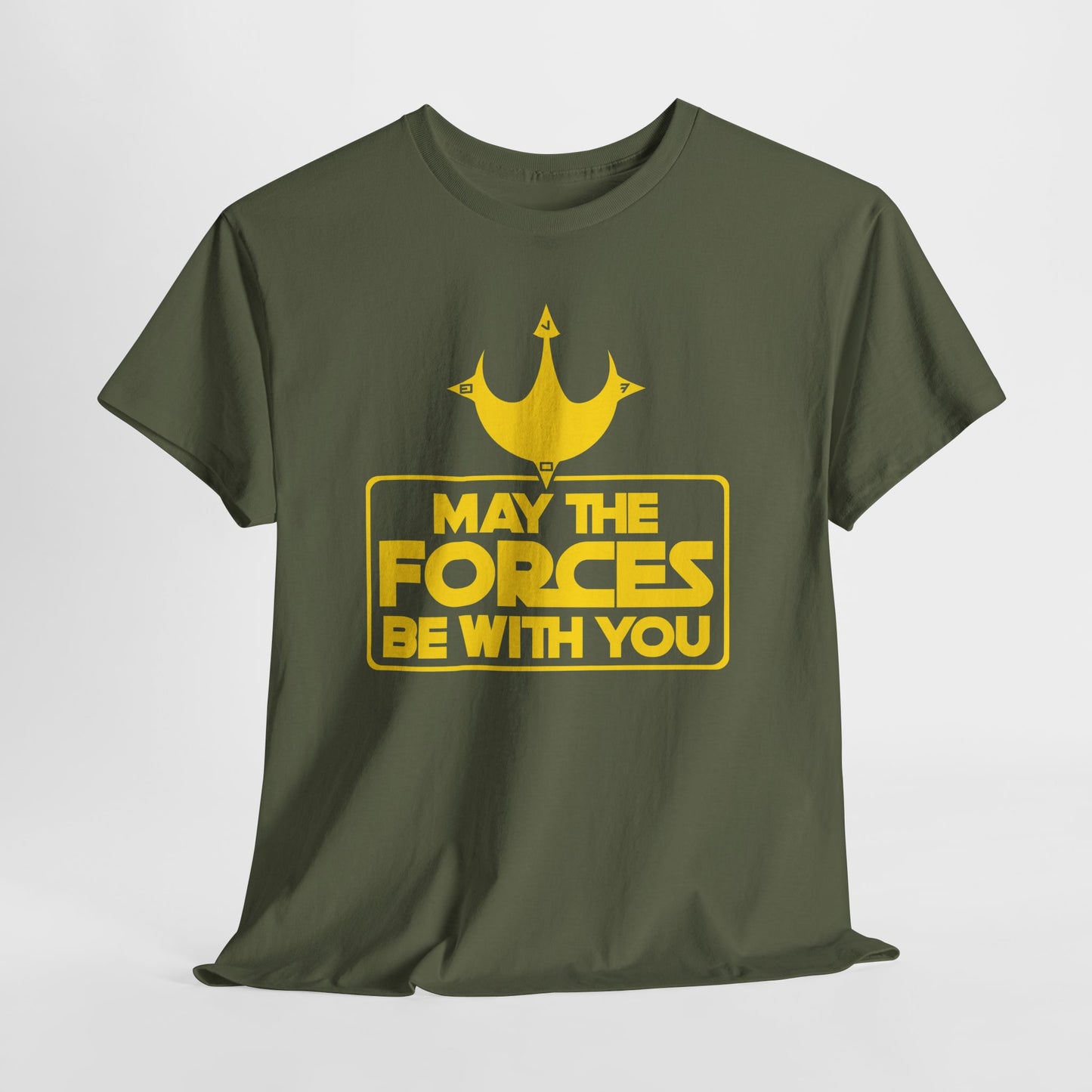 Unisex Graphic Tee - May the Forces Be With You (dark shirt design)