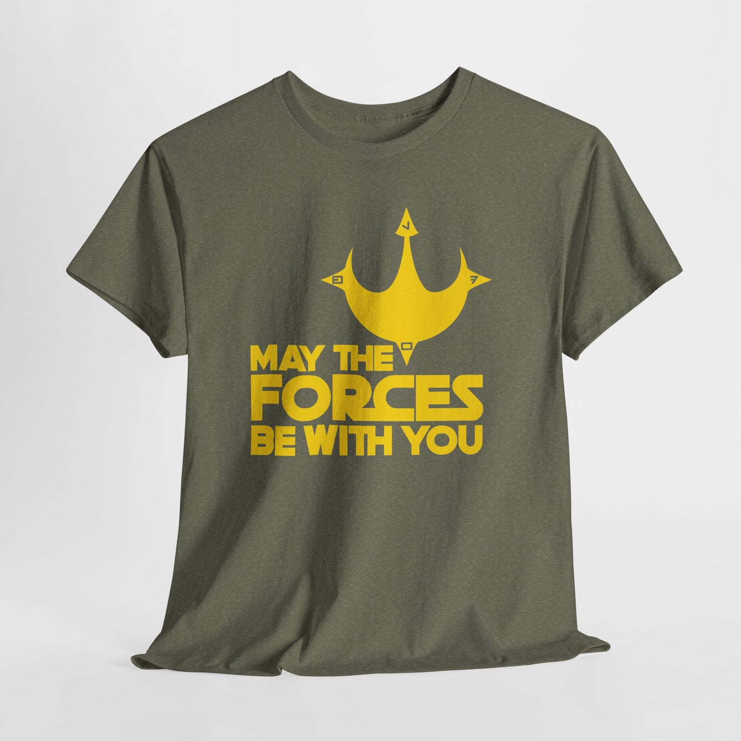 Unisex Graphic Tee - May the Forces Be With You (no box) (dark shirt design)