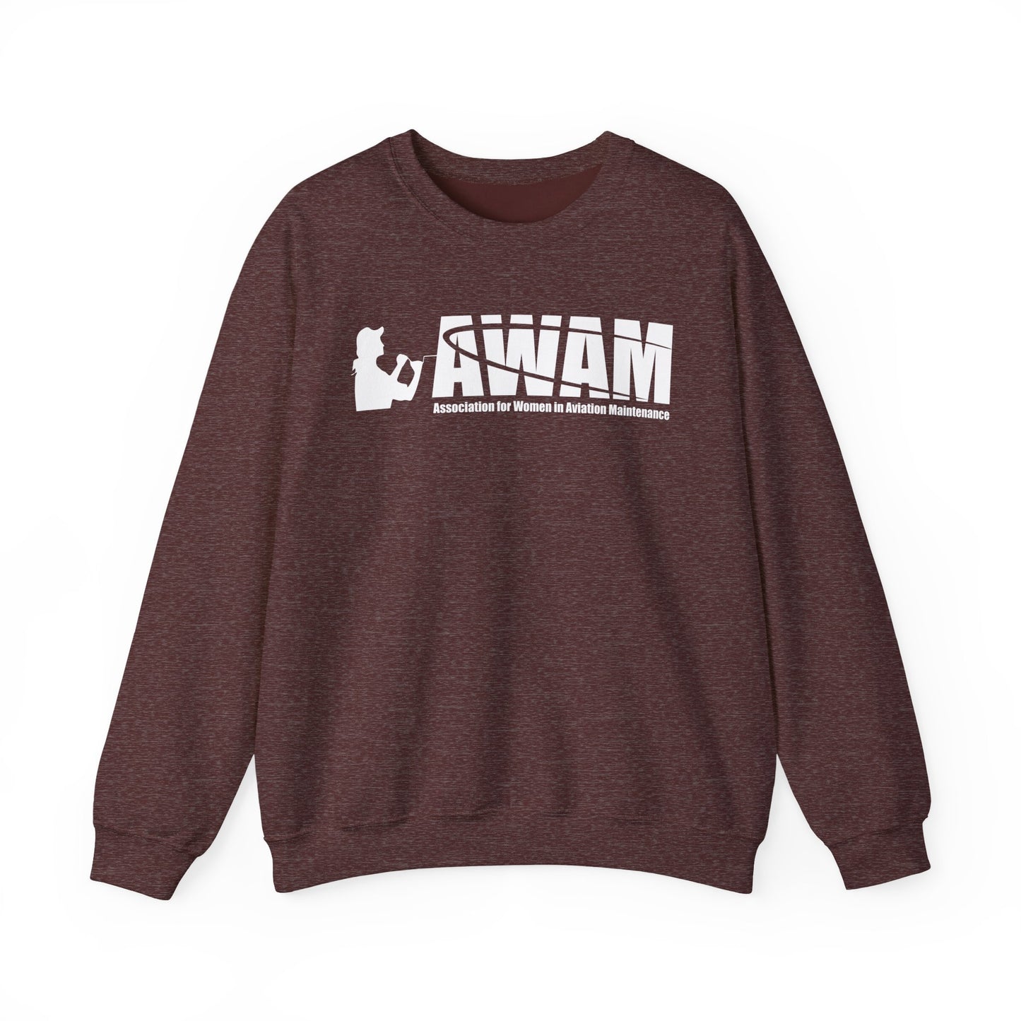 Crewneck Sweatshirt - AWAM logo on dark fabric
