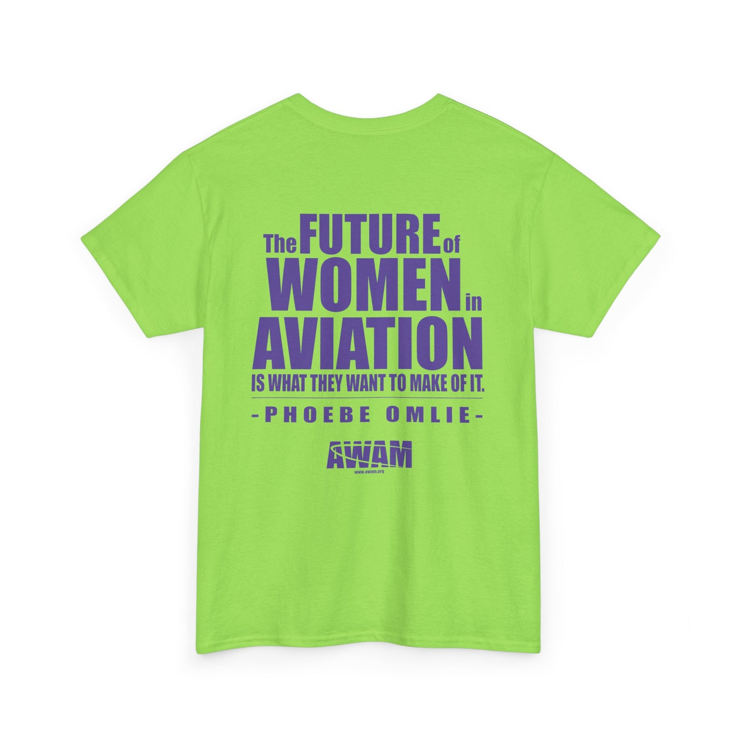 Unisex Heavy Cotton Tee - AWAM Logo on light fabric