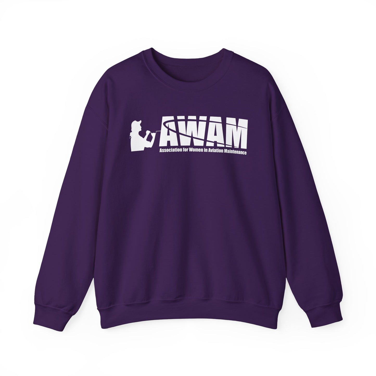 Crewneck Sweatshirt - AWAM logo on dark fabric