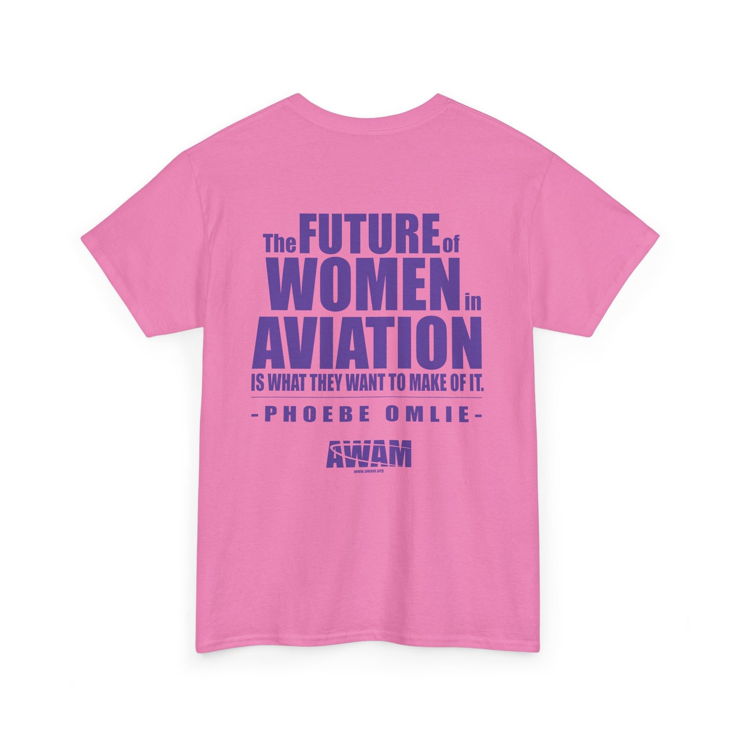 Unisex Heavy Cotton Tee - AWAM Logo on light fabric