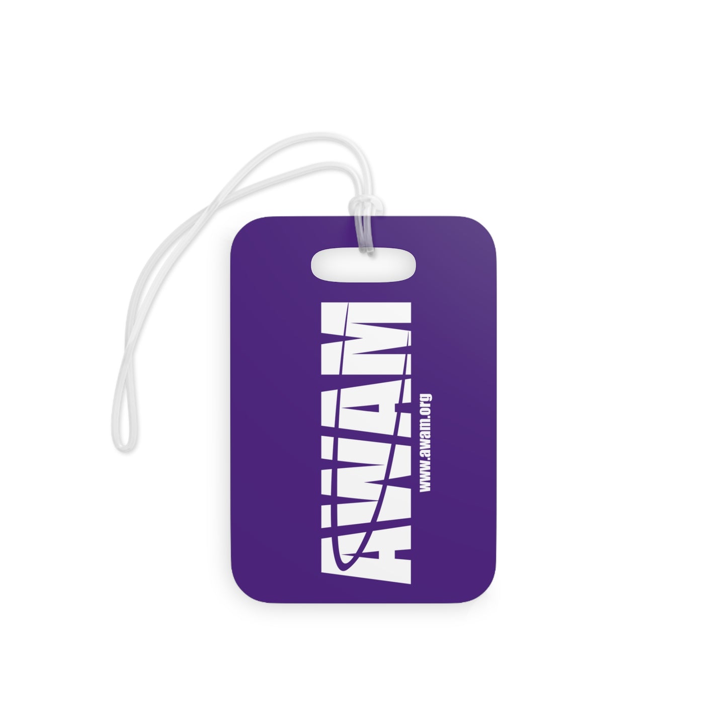 Luggage Tags - AWAM logo on purple