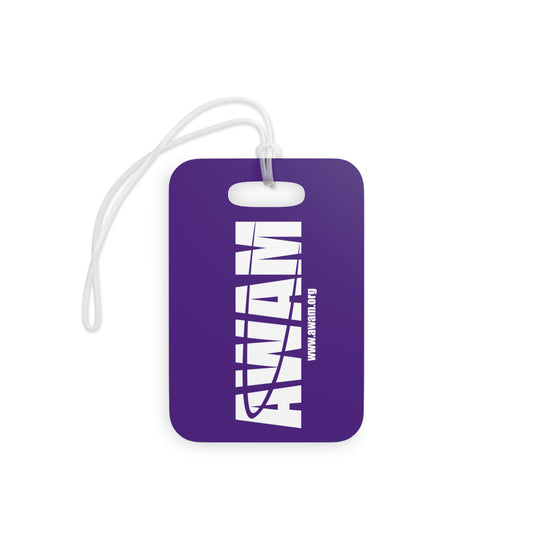 Luggage Tags - AWAM logo on purple