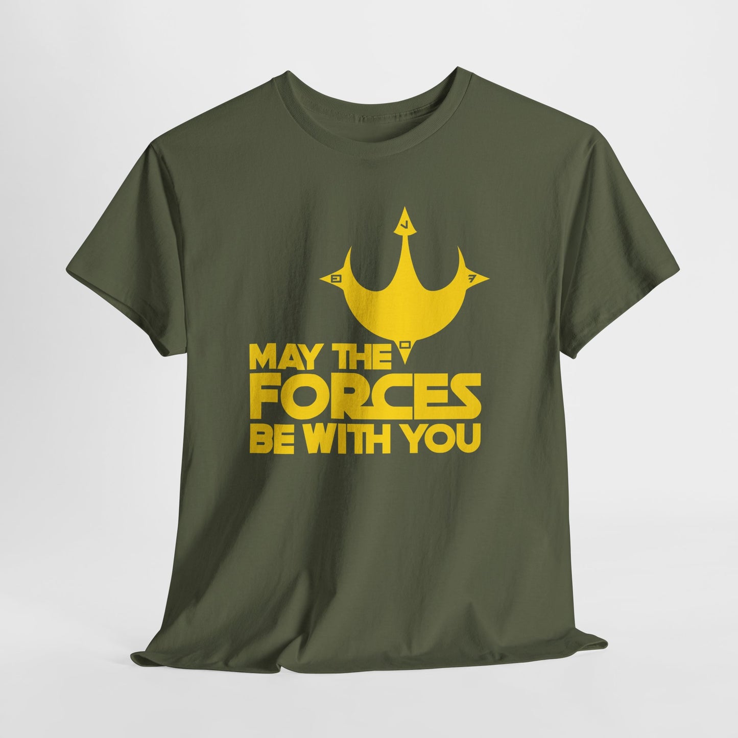Unisex Graphic Tee - May the Forces Be With You (no box) (dark shirt design)