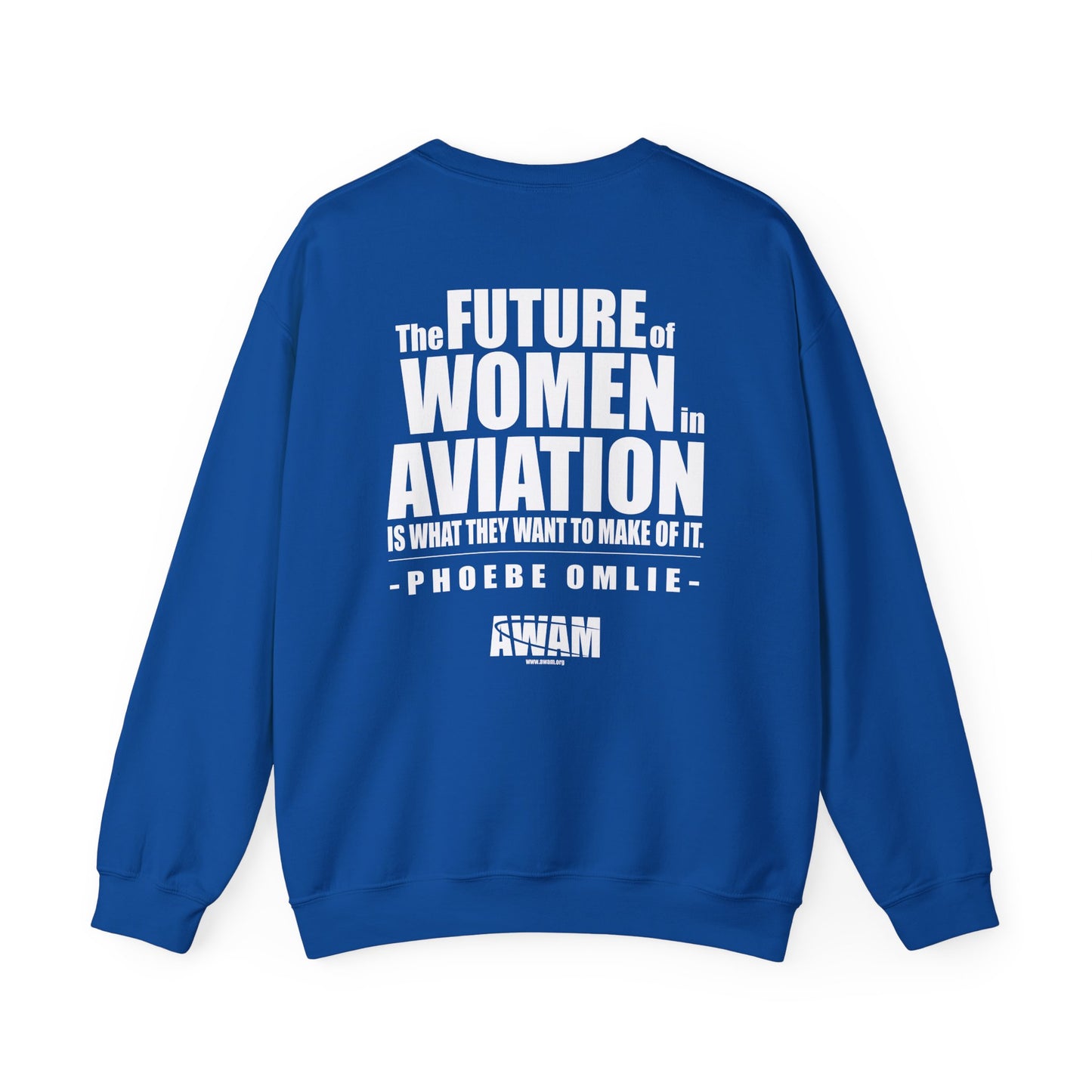 Crewneck Sweatshirt - AWAM logo on dark fabric