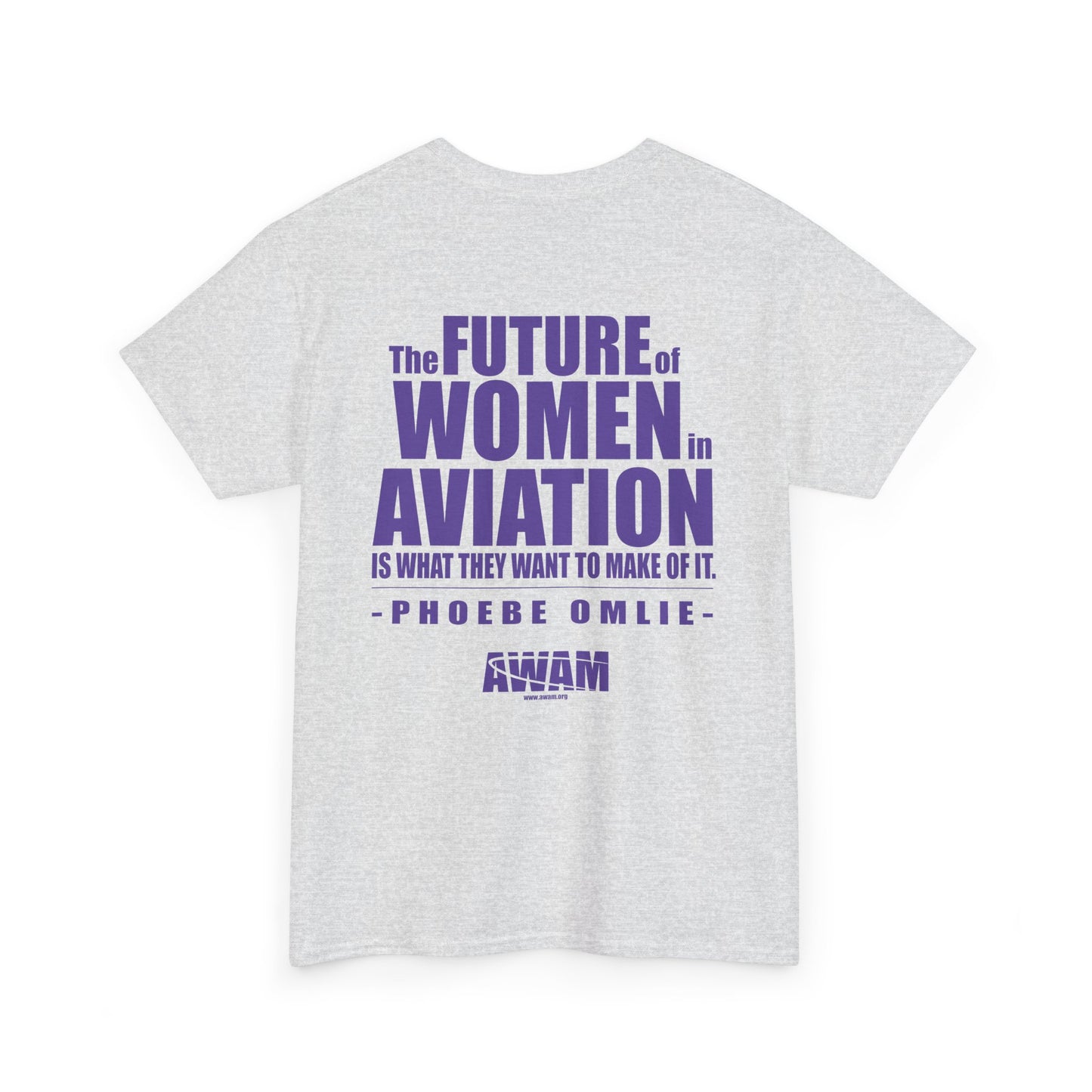 Unisex Heavy Cotton Tee - AWAM Logo on light fabric