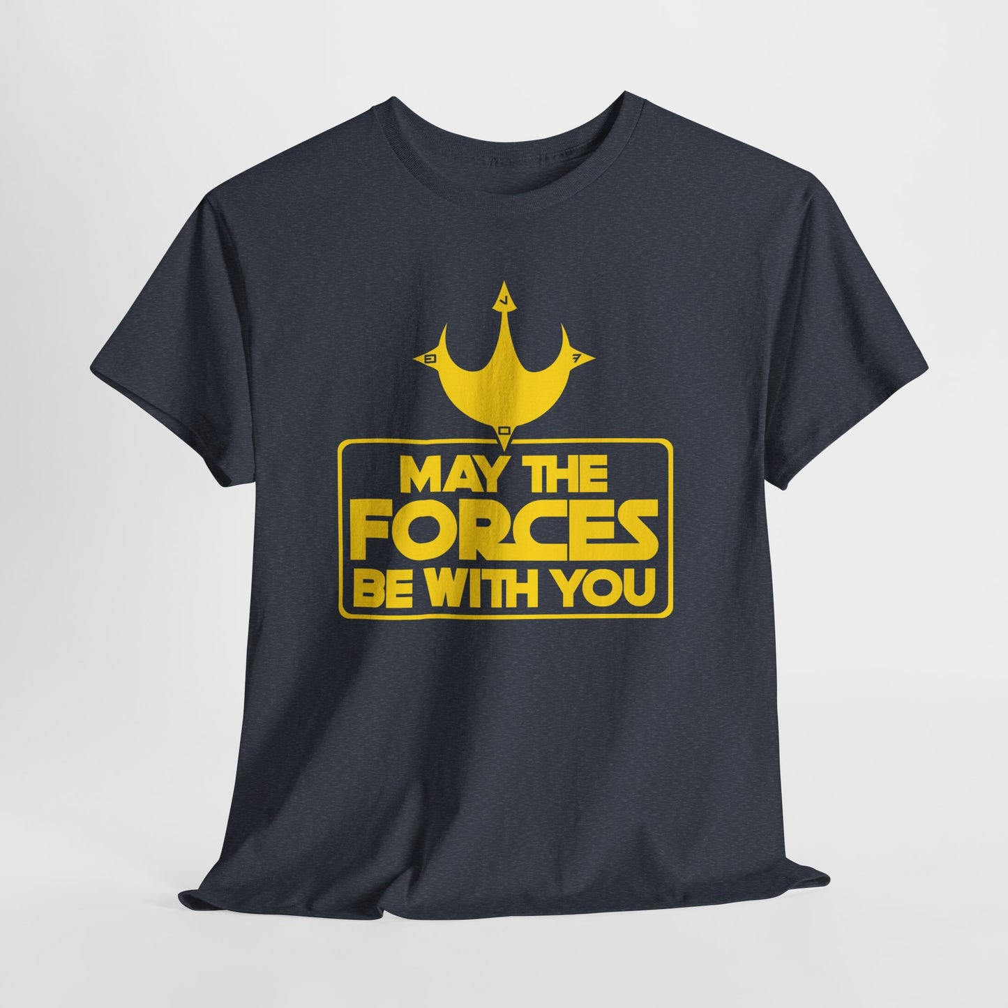 Unisex Graphic Tee - May the Forces Be With You (dark shirt design)