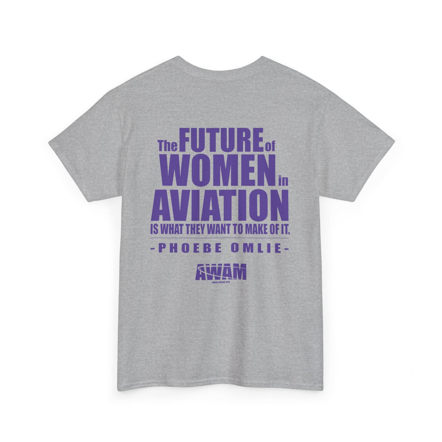 Unisex Heavy Cotton Tee - AWAM Logo on light fabric