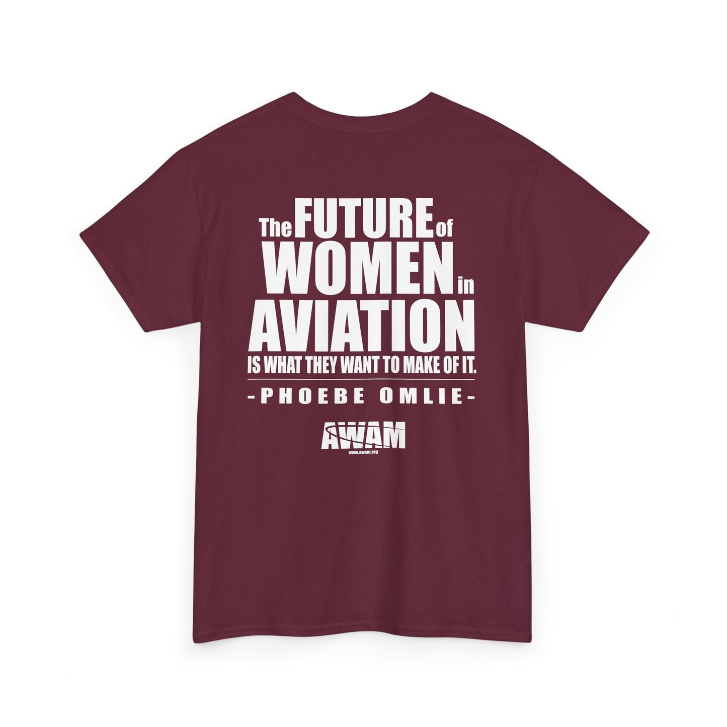 Unisex Heavy Cotton Tee - AWAM Logo on dark fabric