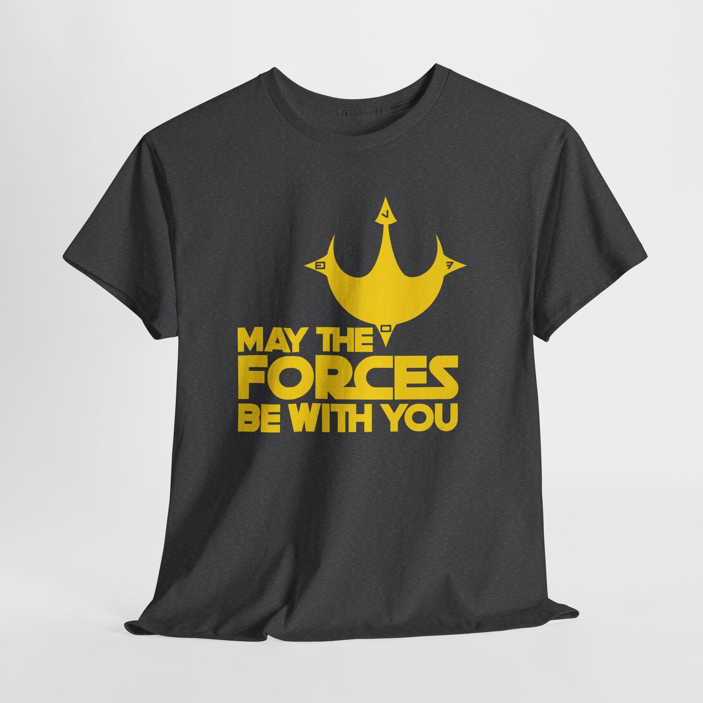 Unisex Graphic Tee - May the Forces Be With You (no box) (dark shirt design)