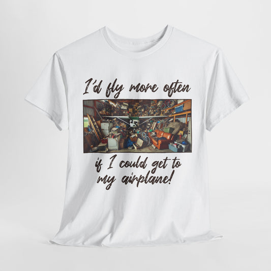 Unisex Graphic Tee - I'd Fly More Often