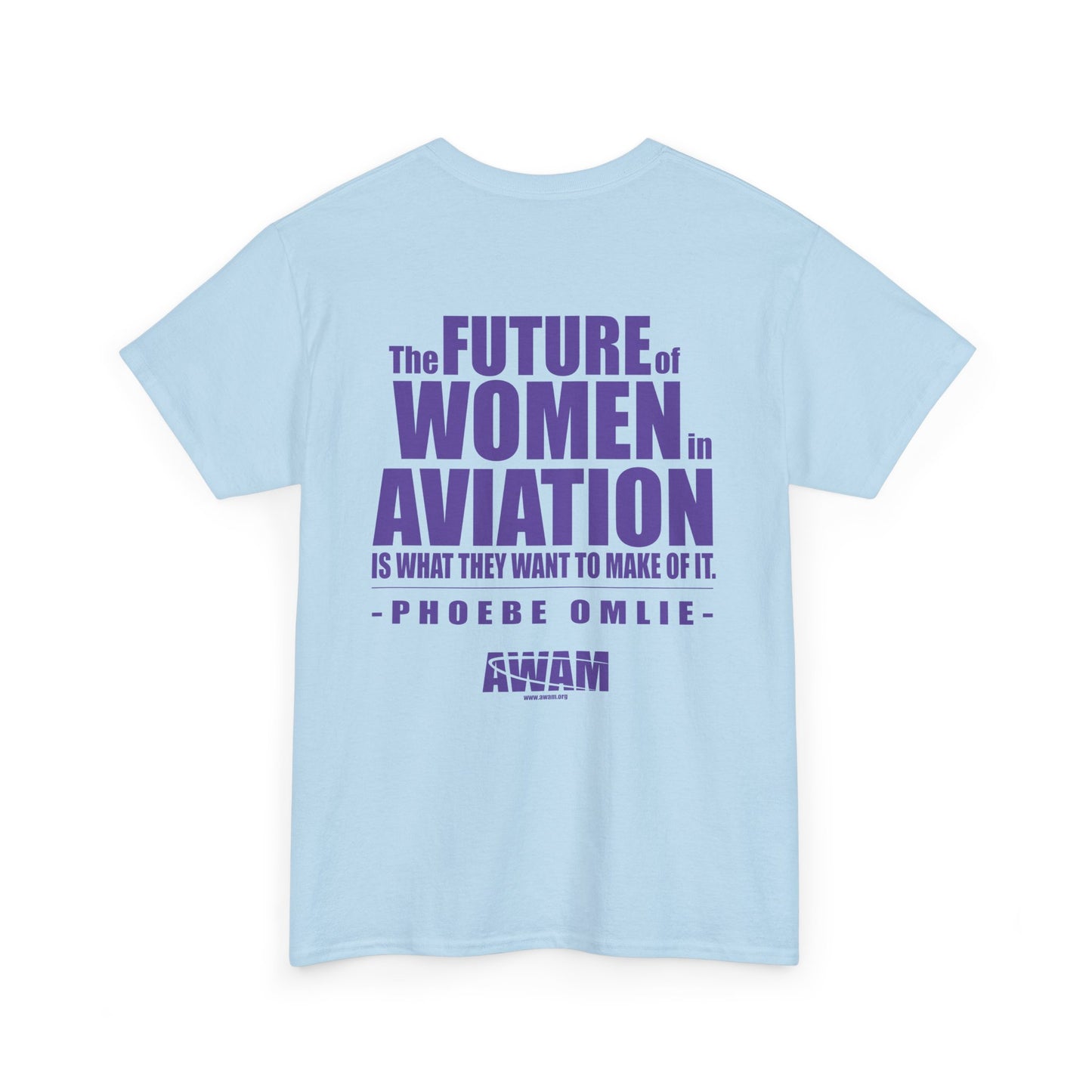 Unisex Heavy Cotton Tee - AWAM Logo on light fabric