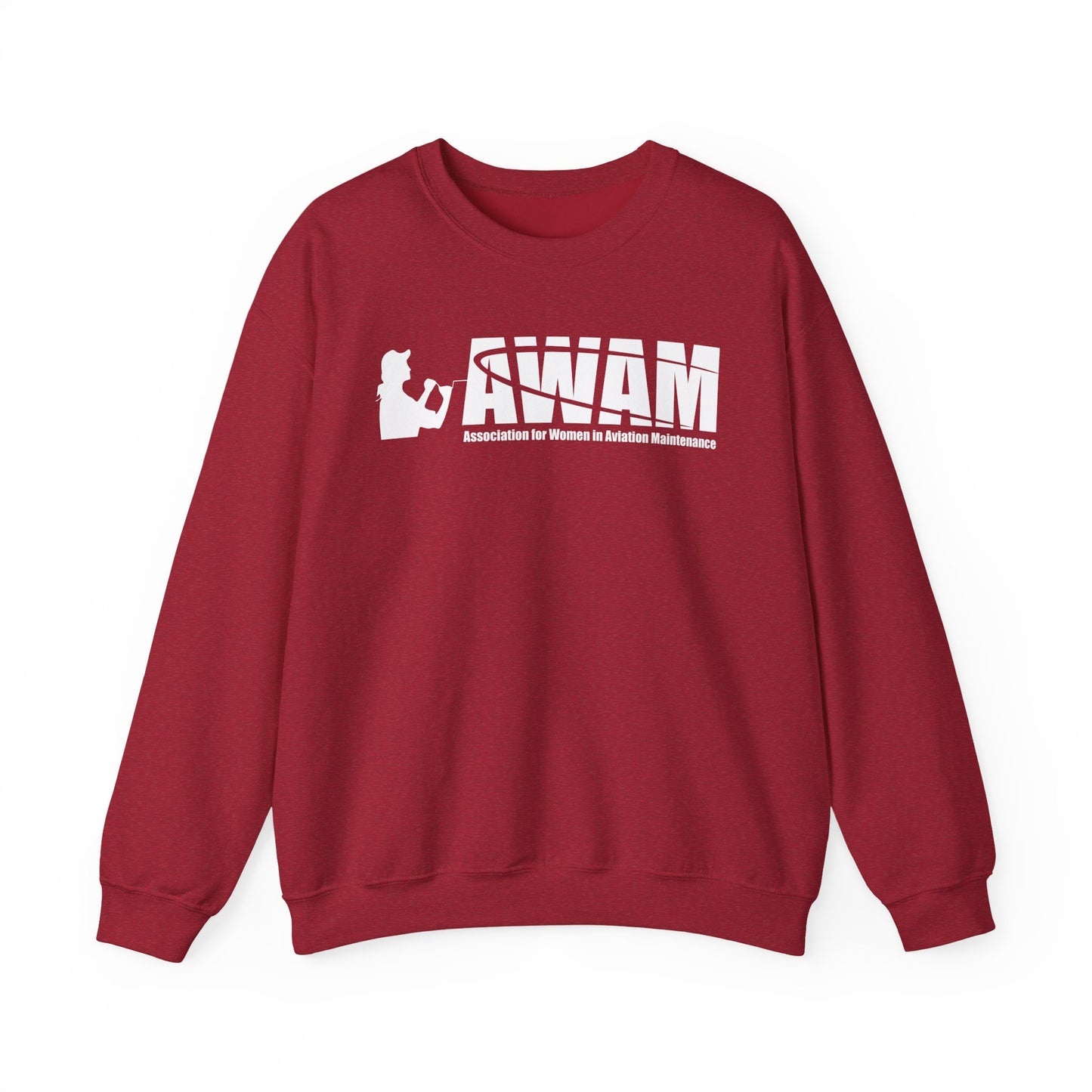 Crewneck Sweatshirt - AWAM logo on dark fabric