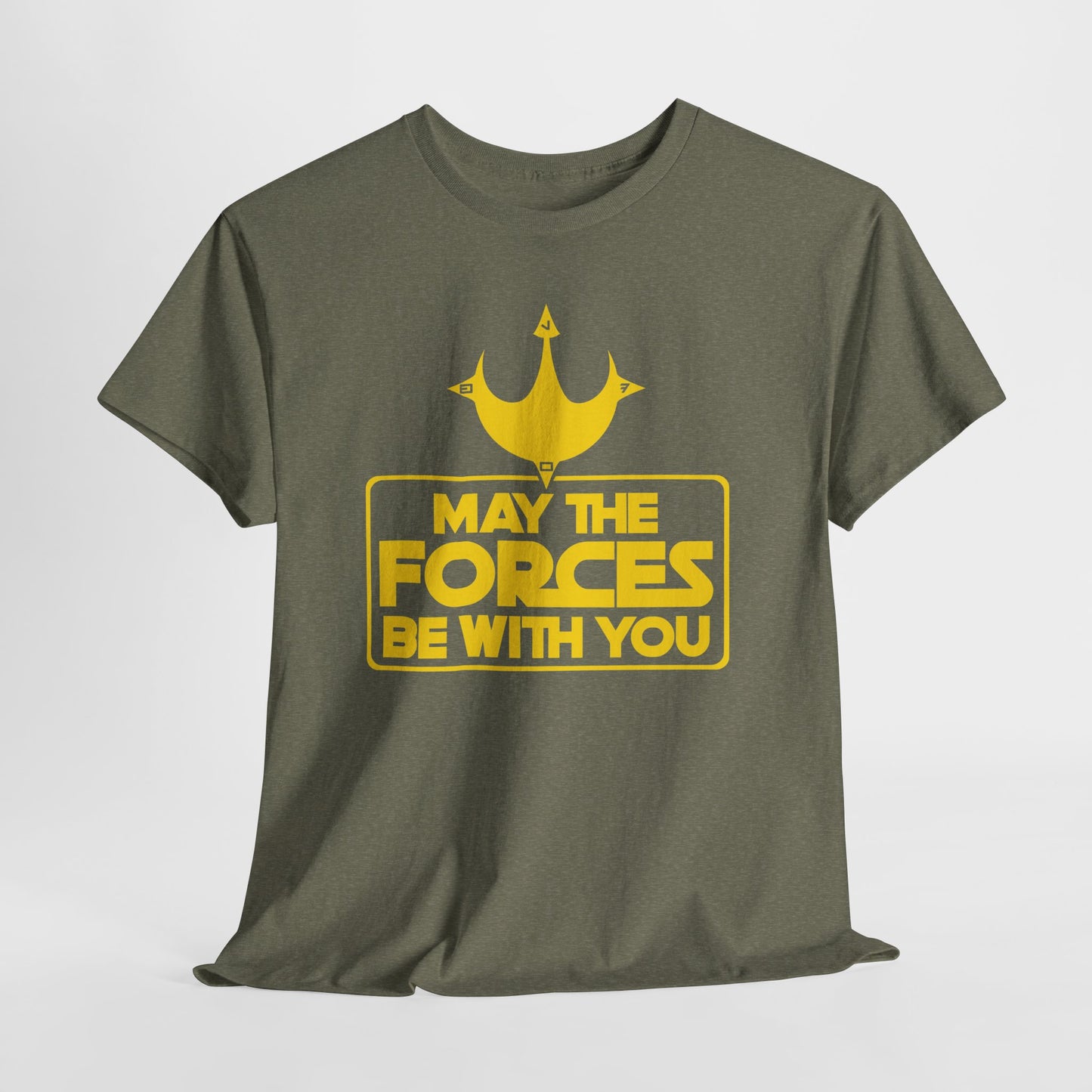 Unisex Graphic Tee - May the Forces Be With You (dark shirt design)