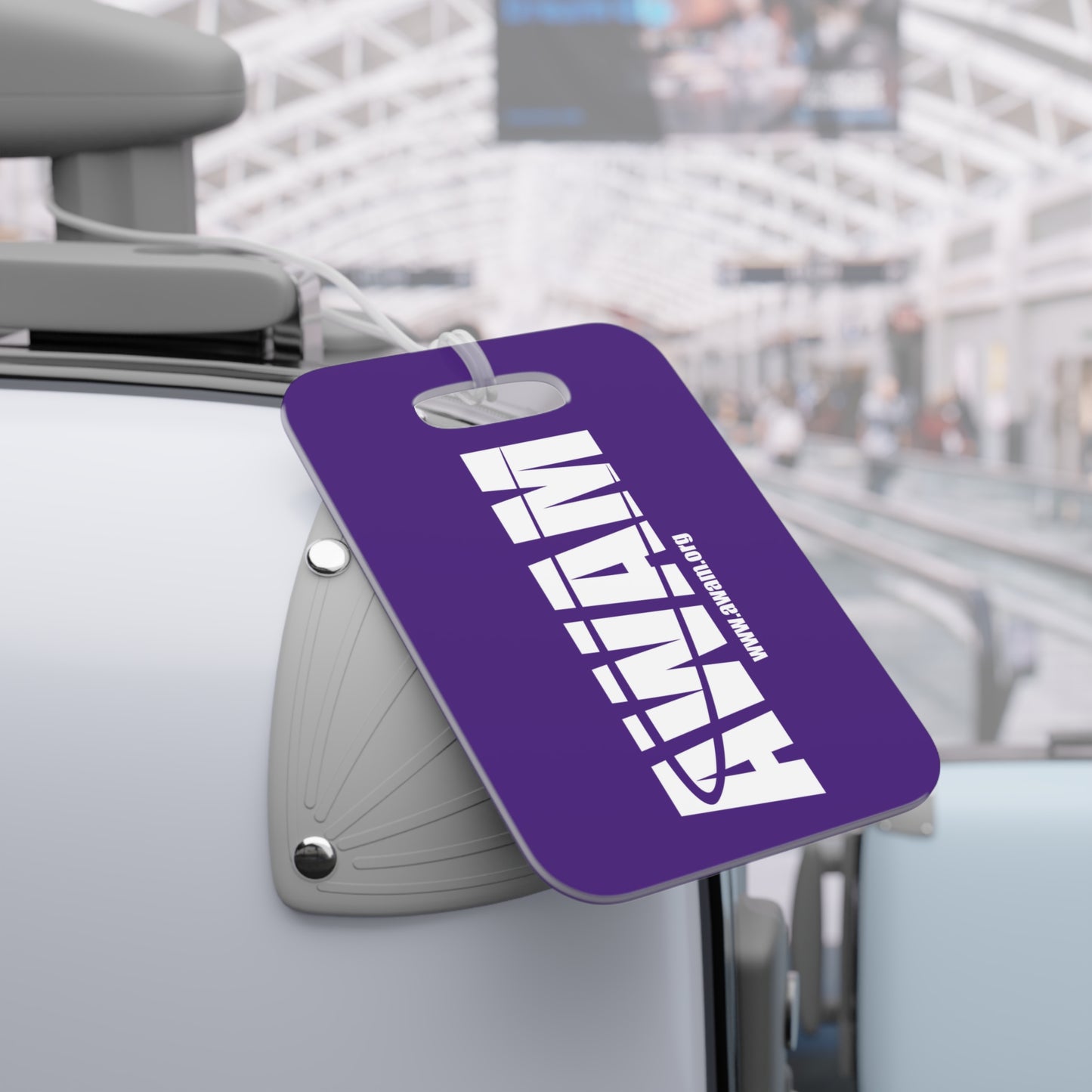 Luggage Tags - AWAM logo on purple