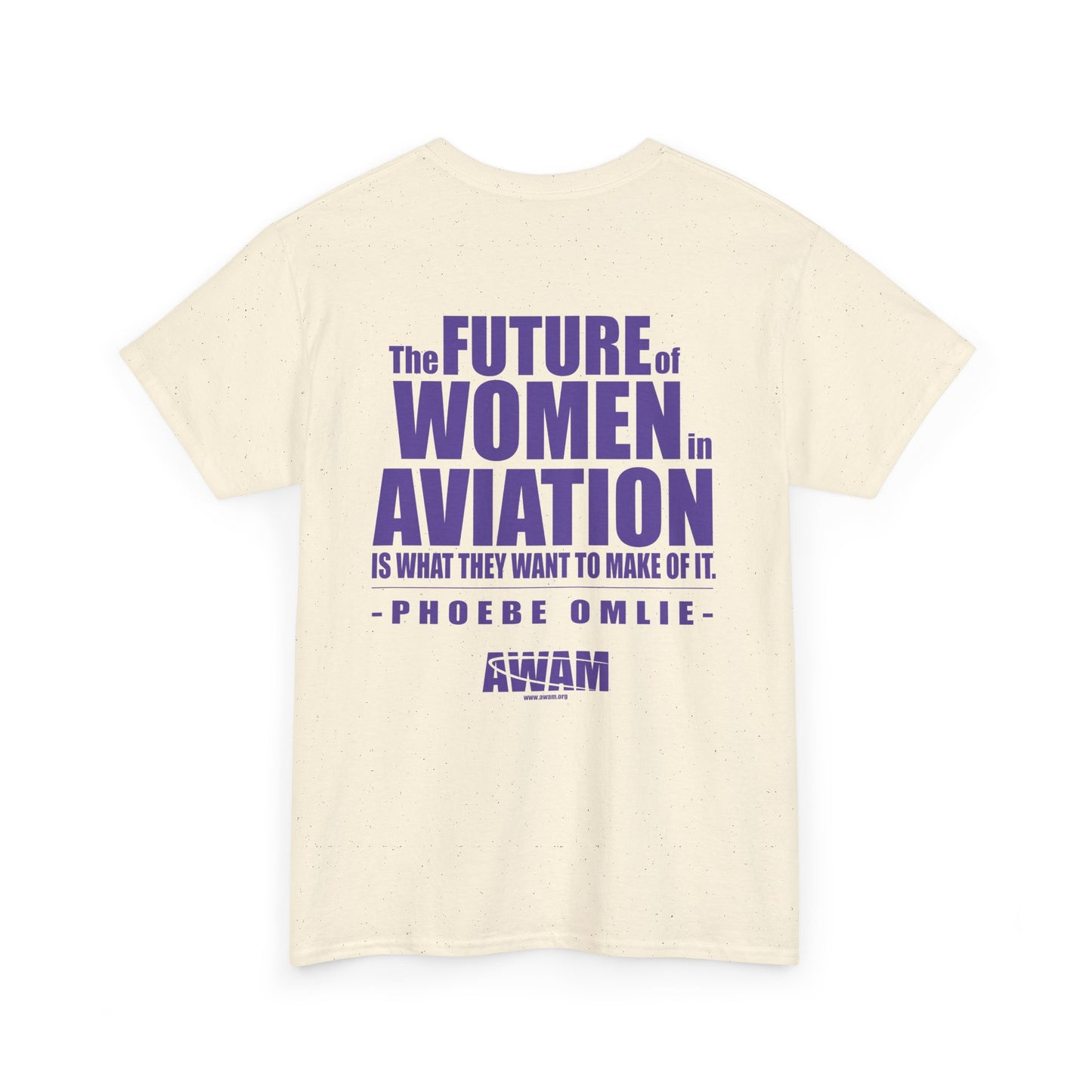 Unisex Heavy Cotton Tee - AWAM Logo on light fabric