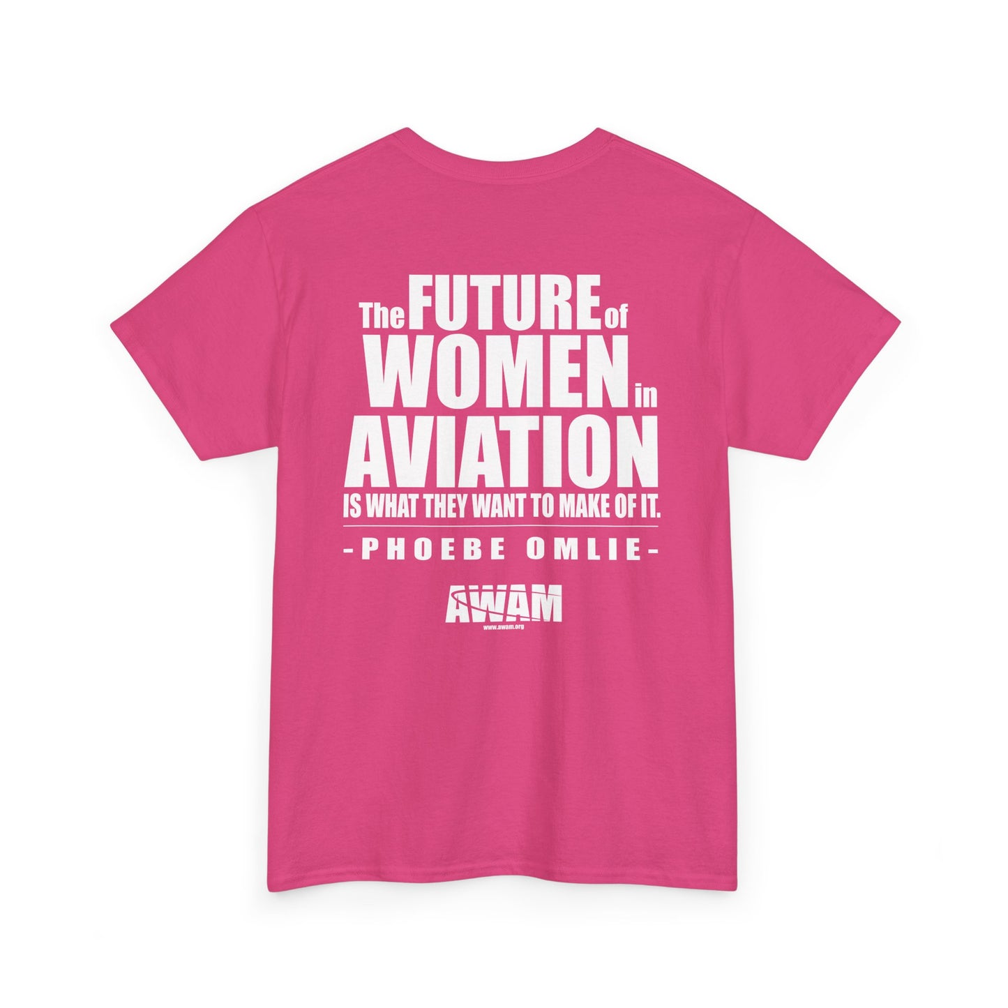 Unisex Heavy Cotton Tee - AWAM Logo on dark fabric