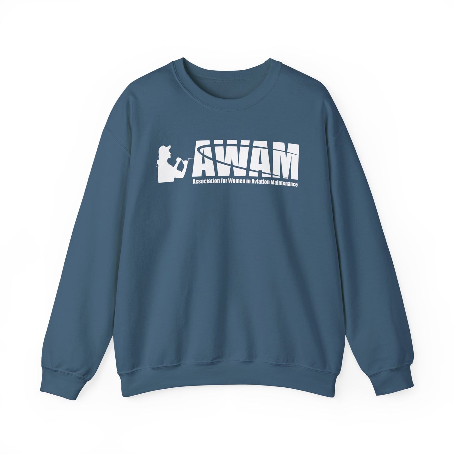 Crewneck Sweatshirt - AWAM logo on dark fabric